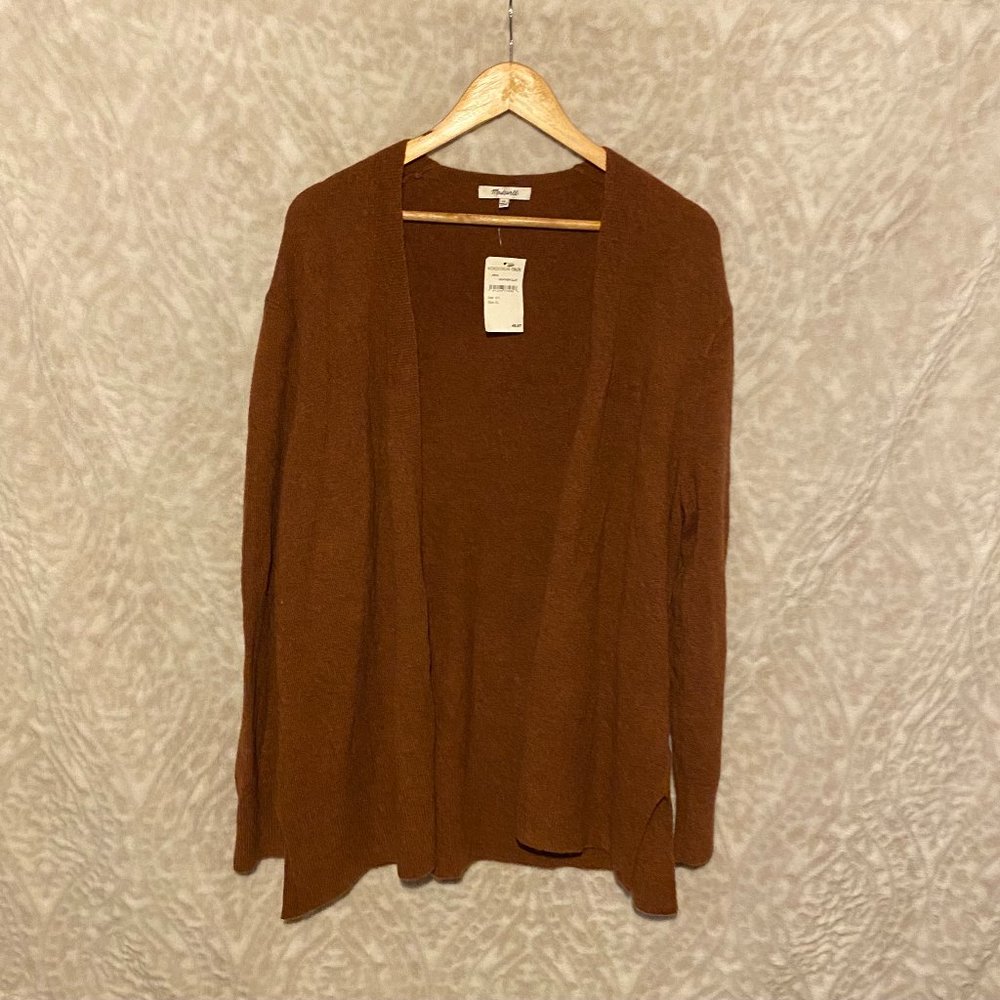 Madewell Heather Clay Open Cardigan